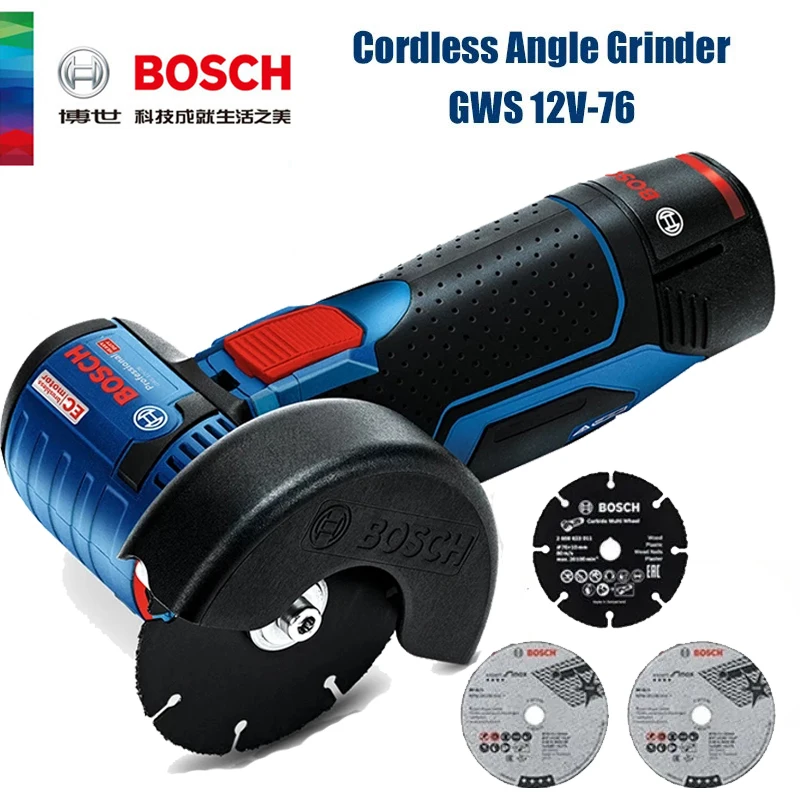 Power Tools Grinder - Bosch GWS 12V-76 Professional 12V Cordless