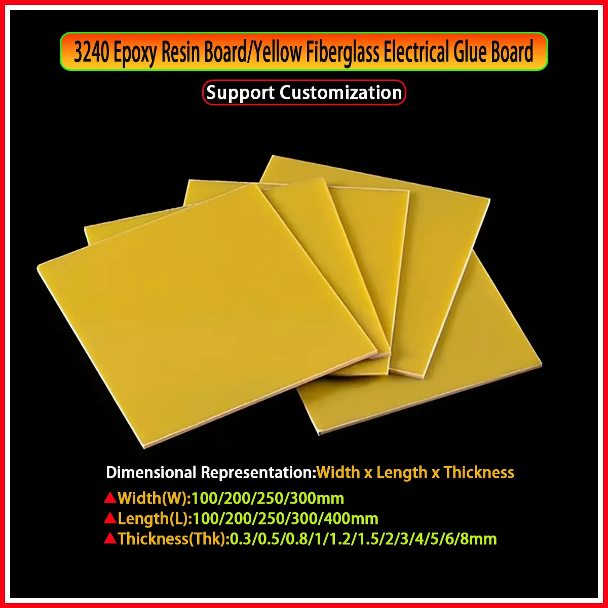 Power Tools Yellow - 3240 Epoxy Resin Board/Yellow Fiberglass Electrical