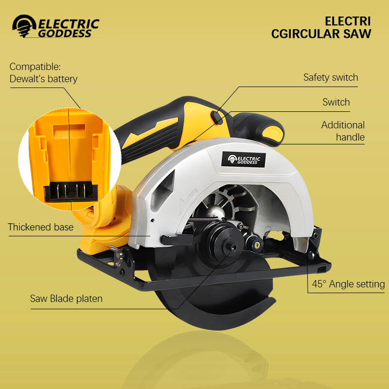 5000rpm 7inch Cordless Yellow  - đánh giá và giá Power Tools Yellow