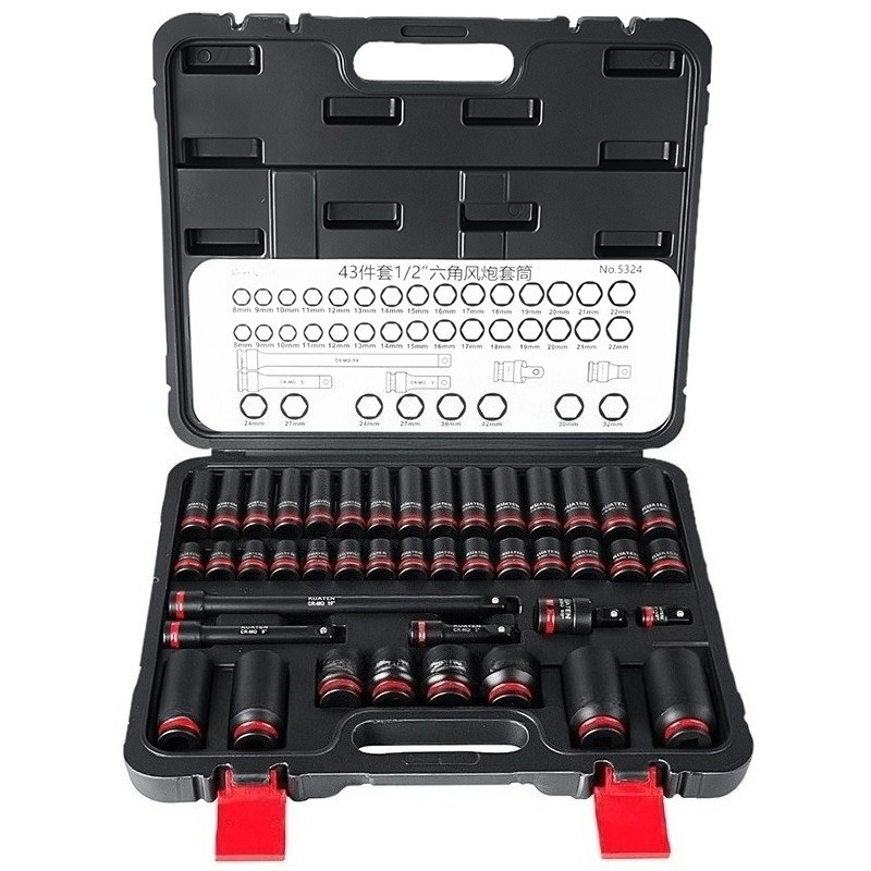 43 Pcs 1/2 Drive Extended Hex  - đánh giá và giá Power Tools Pneumatic