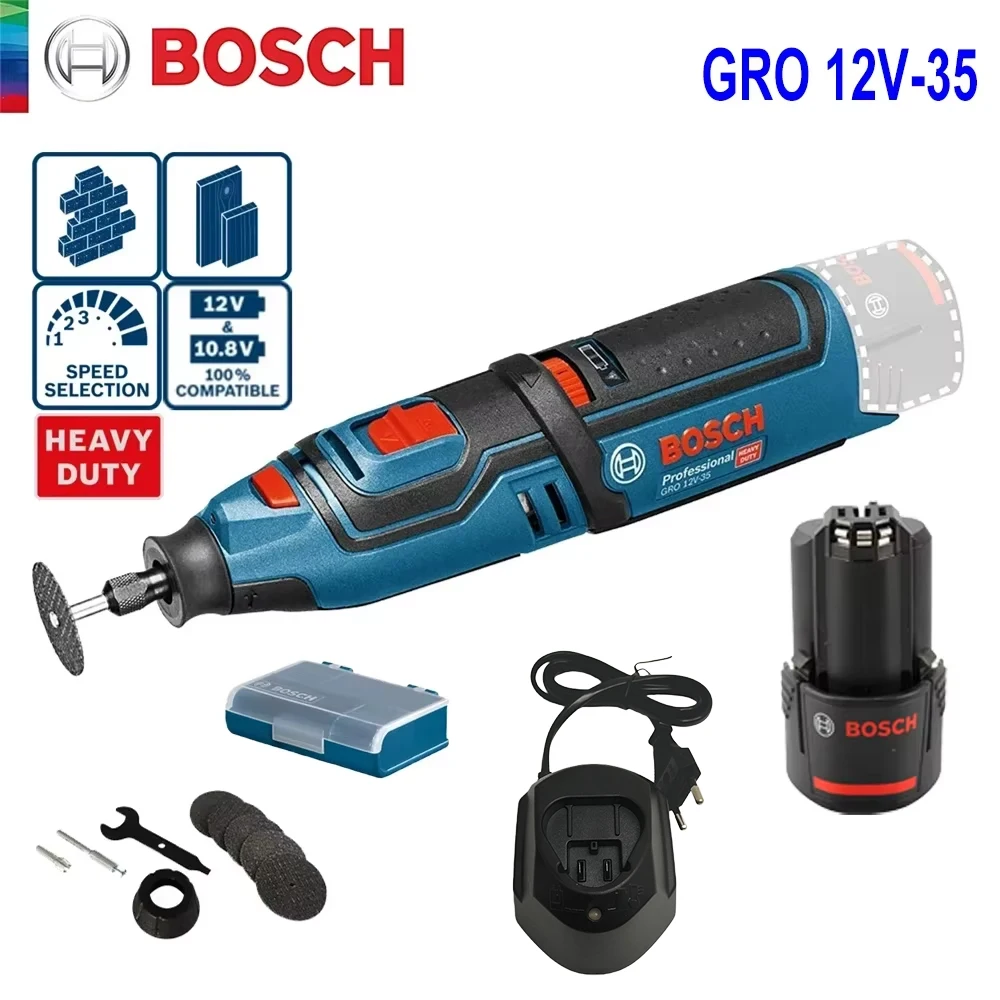 Bosch GRO 12V-35 Cordless Grin - đánh giá và giá Power Tools Grinder