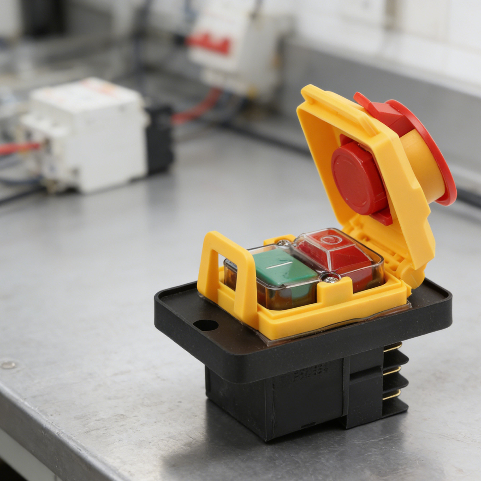 220V Pushbutton Switch Industr - đánh giá và giá Power Tools Yellow
